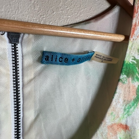 Alice + Olivia Floral Kelly Hi Low Sundress Size 6 - Picture 10 of 10